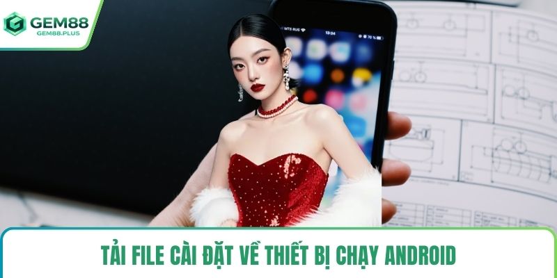 Tải file cài đặt về thiết bị chạy Android